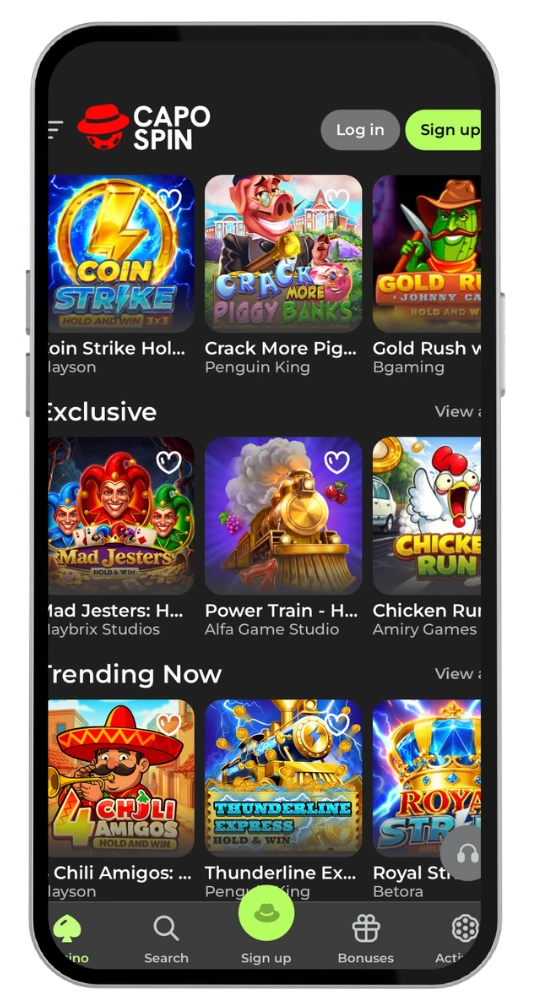 CapoSpin casinò app